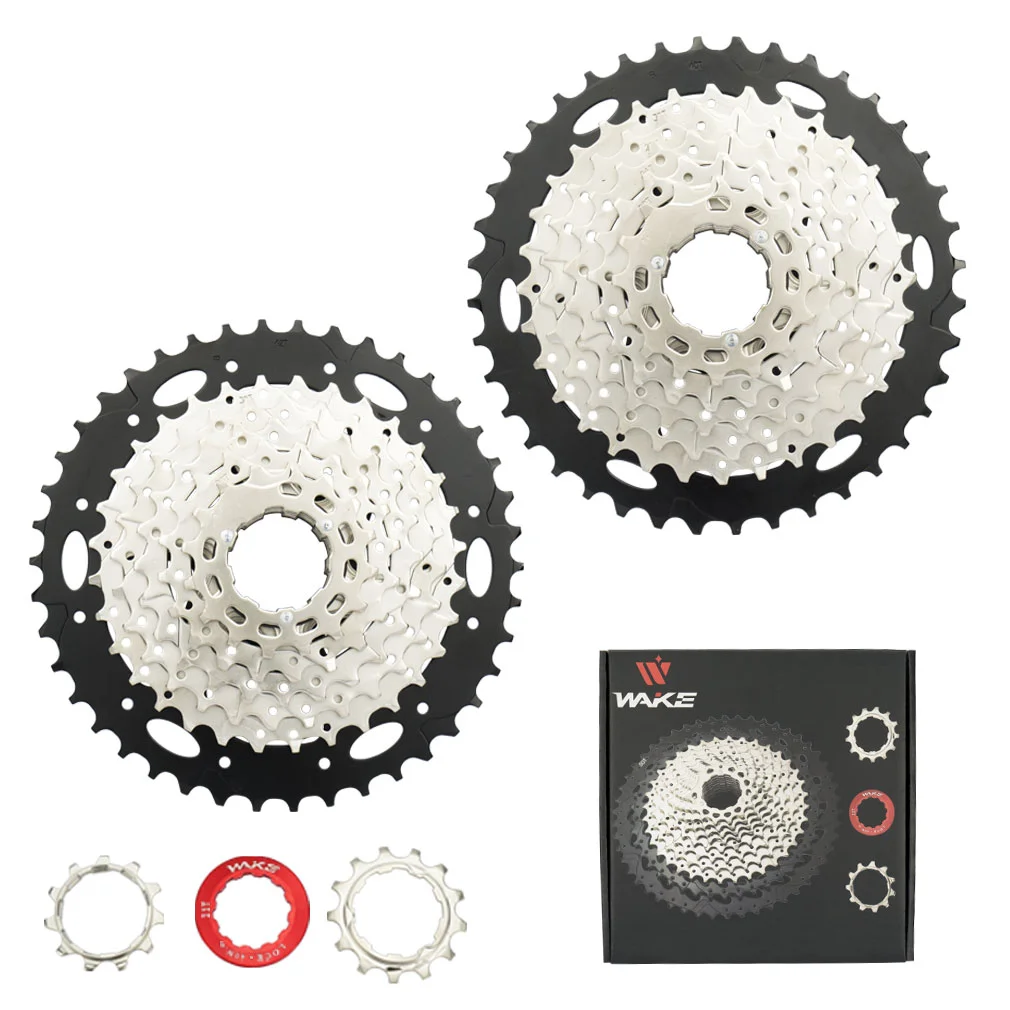 Cassetta Per Mountain Bike 8 Velocità, Volano 11-42T, In Acciaio Tempra, Design Cavo Per Alleggerire, Adatto Per Bici Da Strada E Mtb, Con Corona E Anello Di Blocco