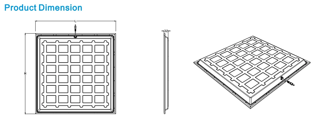 Banqcn Non-Isolated Led Panel Light 60x60 595x595 2x2 2x4 600x600 300mmx1200mm 50x50 1200mmx600mm 1x4  for Office Panel Lighting