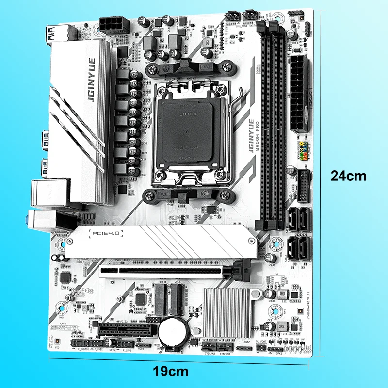 JGINYUE Micro ATX B650M PRO AM5 Motherboard for AMD Ryzen 7000