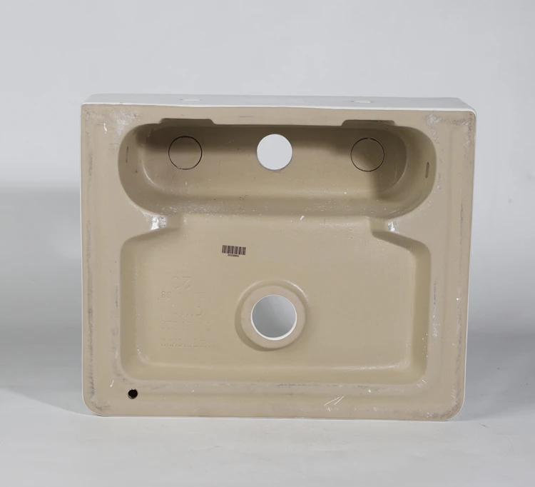 Chậu rửa hình chữ nhật vệ sinh bằng gốm sứ, chậu đặt trên bàn, chậu rửa tay nghệ thuật, chậu rửa để bàn, màu trắng, chậu rửa bằng sứ, lavabo