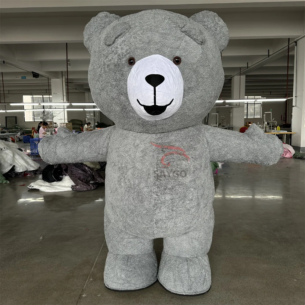 Black Grey Color Oem Anime Toys Mascot Teddy Bear Costumes