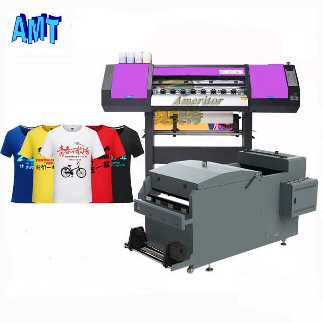 A3 Pet Film Cloth Printing Machine Xp600 Dtf Printer For T-shirt With 30cm Powder Shaker Dryer