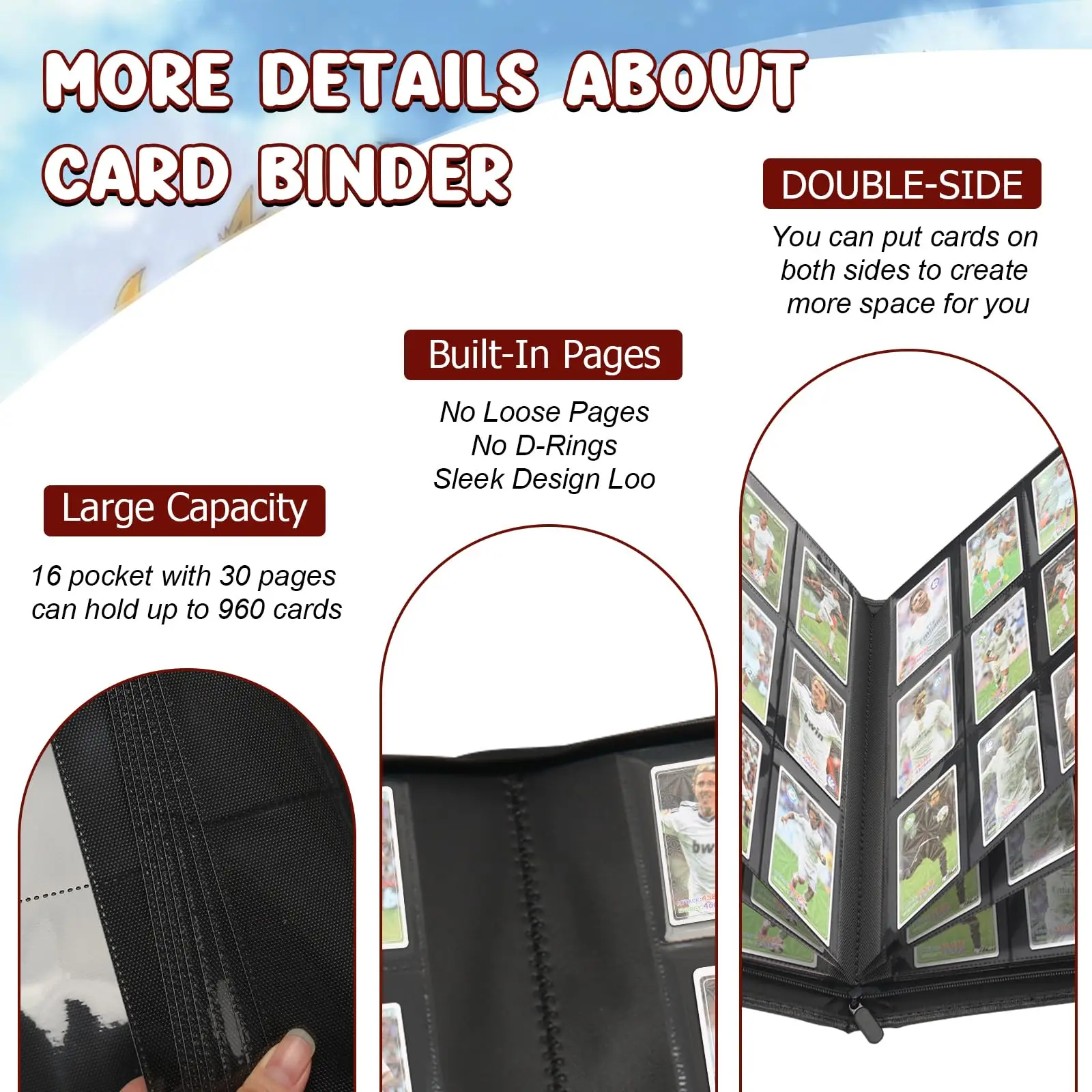 card binder if you have over 1000 cards Amazon.com: TopDeck 1000 Card Binder - TCG Portfolio - 16 Pocket Card Binder  - Ringless Binder Compatible with Pokemon Cards, Yu-Gi-Oh, Magic the  Gathering, and More - Side Load Sleeves