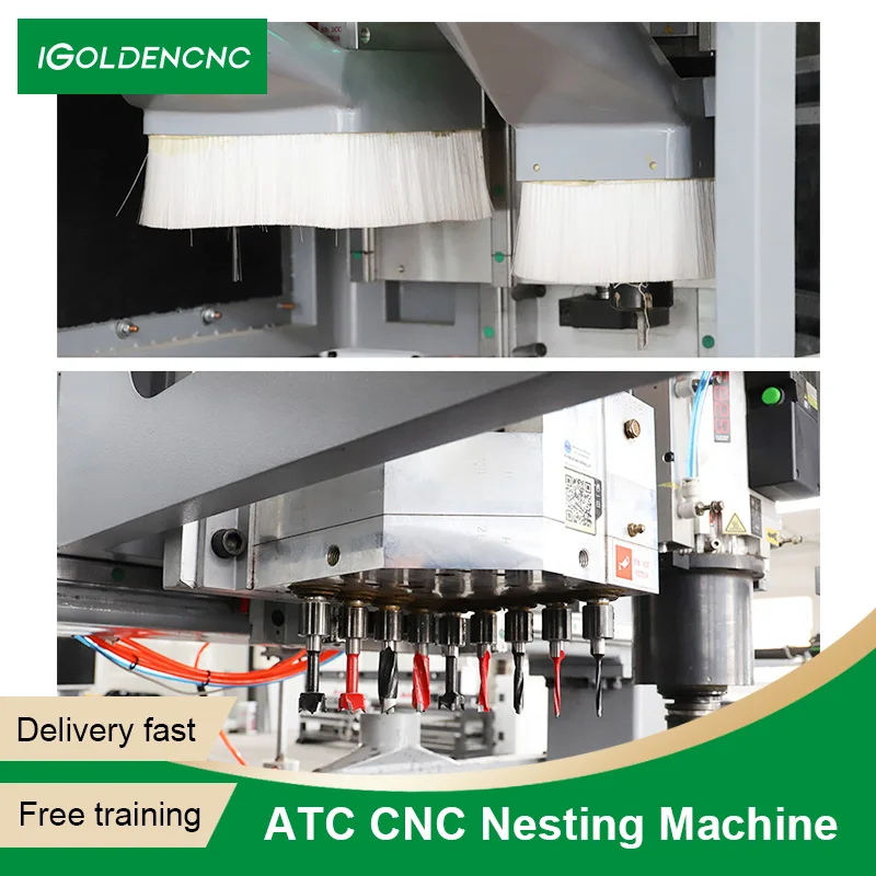 4x8 5x10 Feet Cnc Router 1325 1530 Nesting Machine 3d Router Wood Carving Cutting Machinery for Kitchen Furniture Cabinet Making