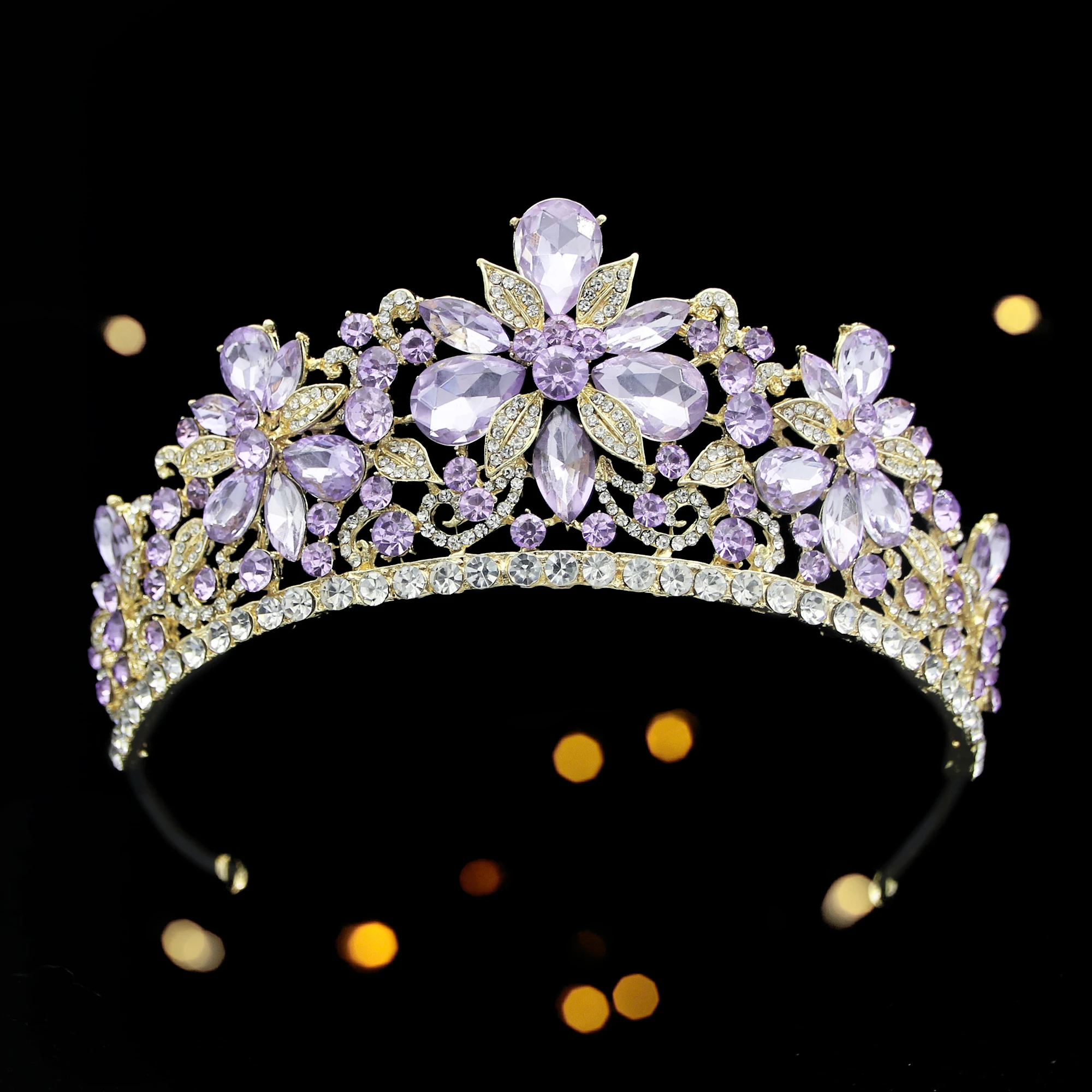 Crowns Pageant Big Rhinestone Tiaras Diamond Princess Crystal Bride Crystal Bride Tiaras for Bride Girls Ballet