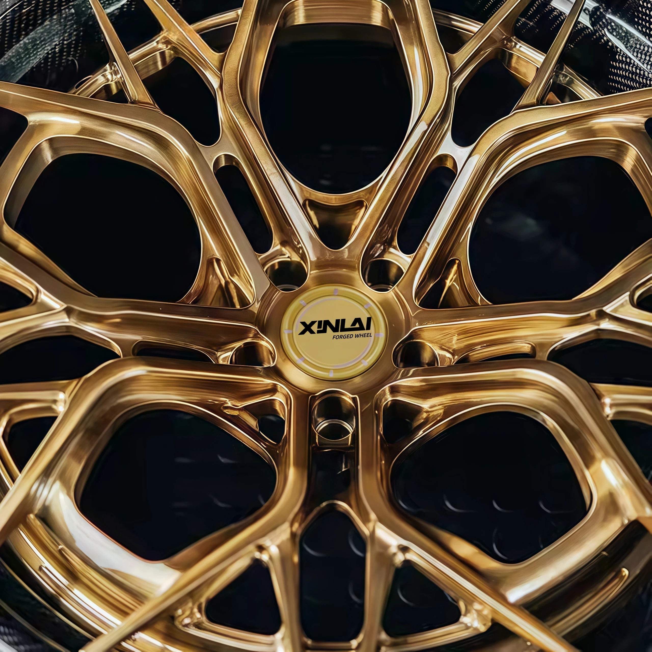 XINLAI Forged Carbon Fiber 2-piece Custom 16 -26 Inch 5x130 5x114.3 5x112 Alloy Rim Concave Deep Dish Luxury Car Wheels - Image 4