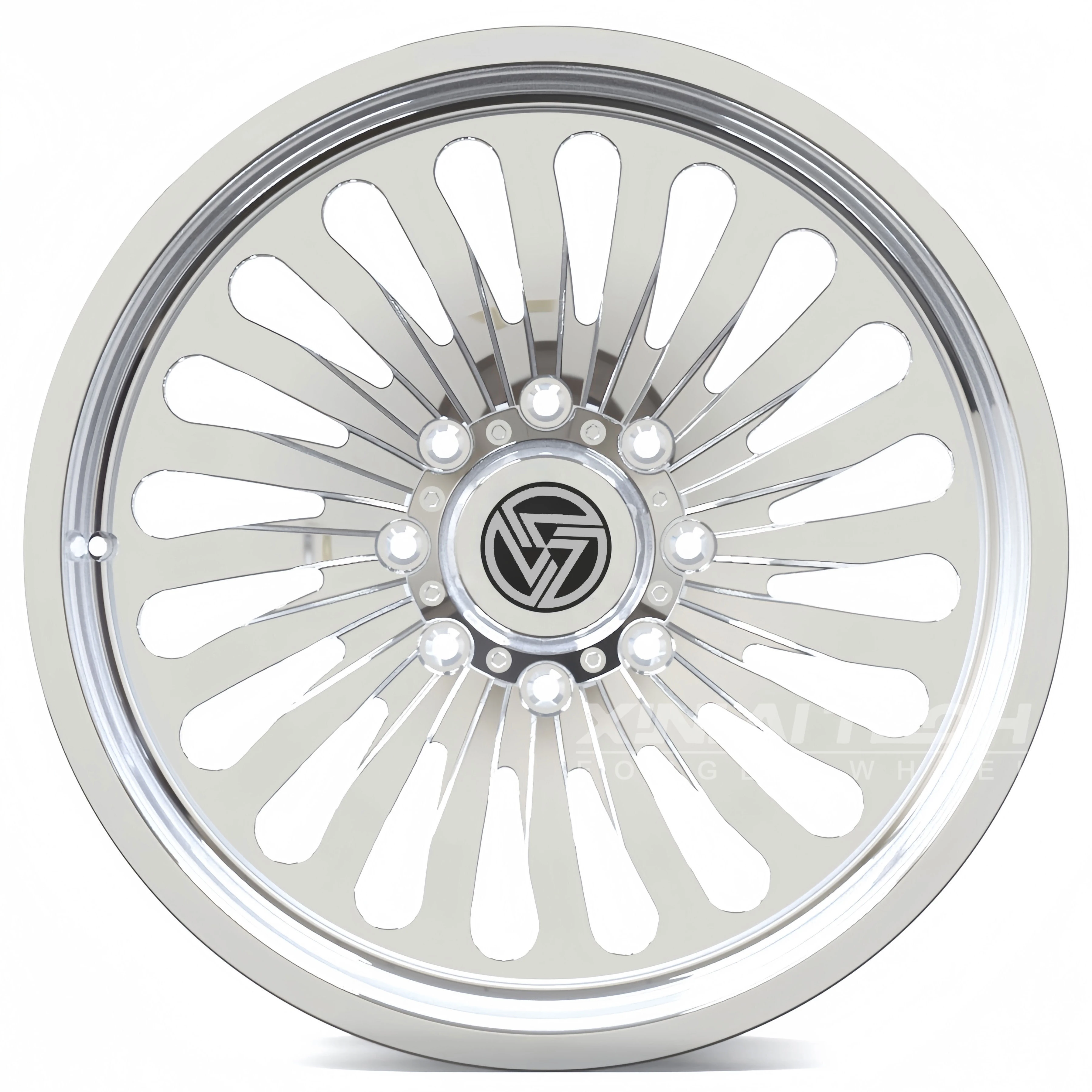 XL Forged Wheel 22x12 24X14 26x14 28x14 Inch 8x6.5 8x165.1 8x180 Polished Chrome for F-150 F450 RAM1500 - Image 1