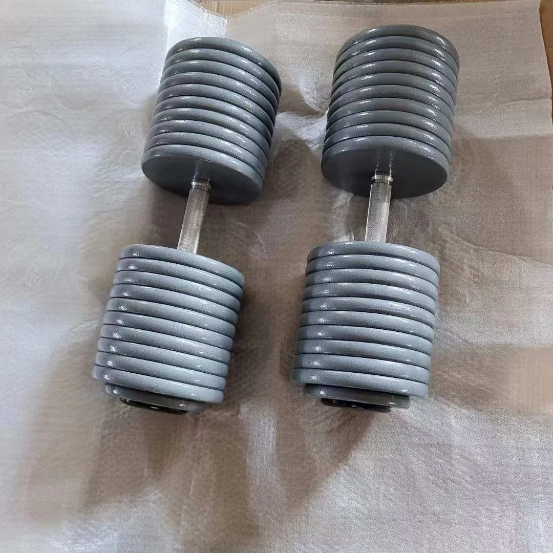 Fixed Weights Cast Iron Cast Iron Chrome Barbell 15kg 20kg 30kg ...