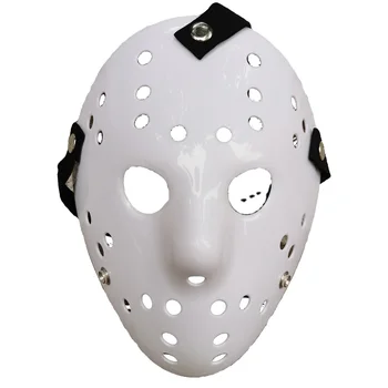 100g Thick Plastic Halloween Party Mask The Killer Jason Voorhees White Cosplay Masks