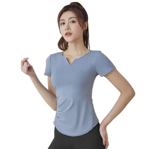 Summer New Women's Soft Breathable Solid Yoga Sports Suit Two-Piece High-Waisted Elastic Waist Front Logo Running Pilates