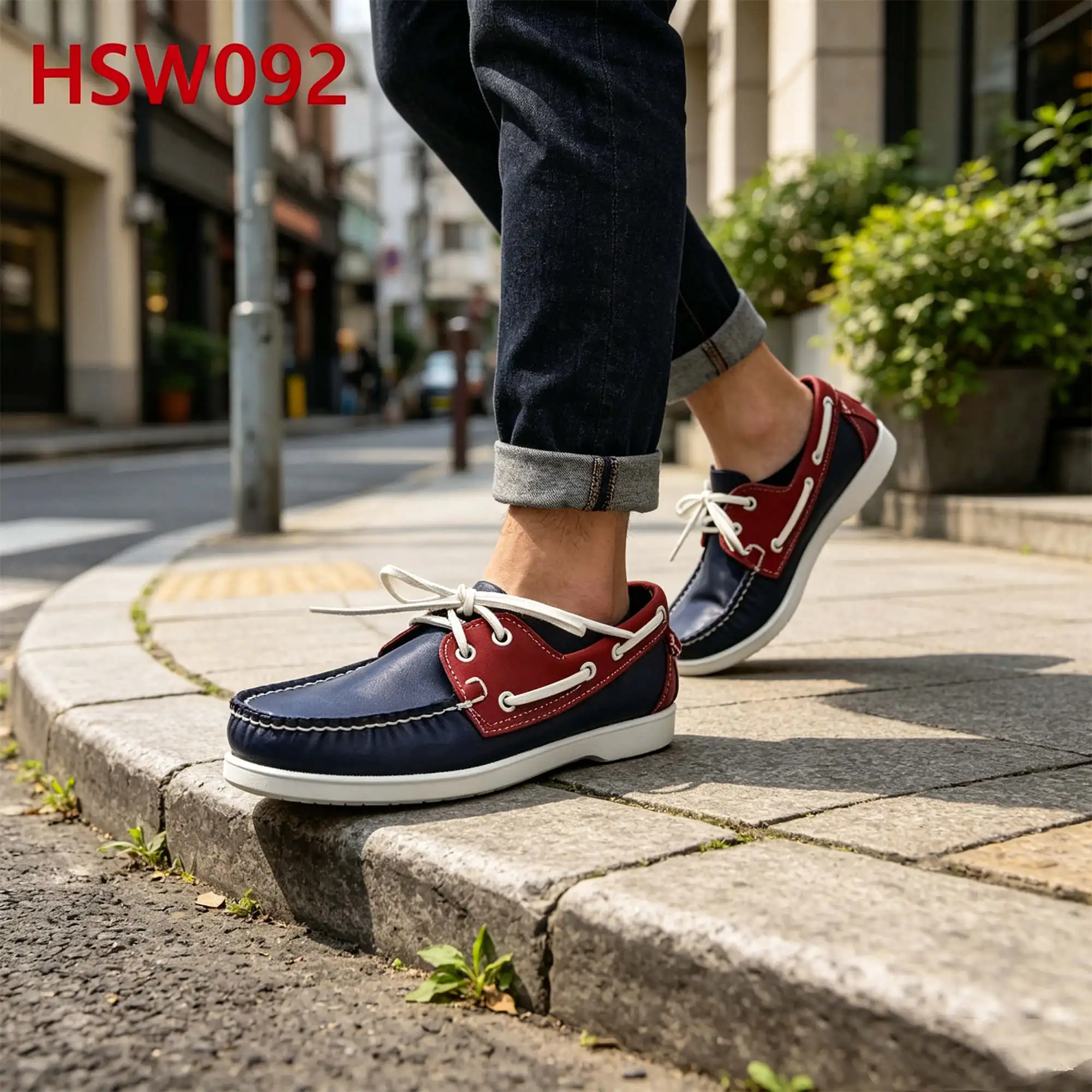 ZYF,Port Terminal Patchwork Colors Leather Sophisticated Boat Shoes Travel Friendly Easing Fatigue Fashion Driver Shoes HSW092