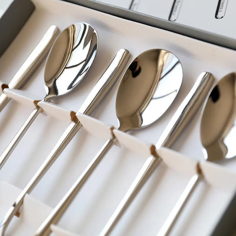 Wholesale Silverware Korean Style Stainless Steel Popular Gold Spoon