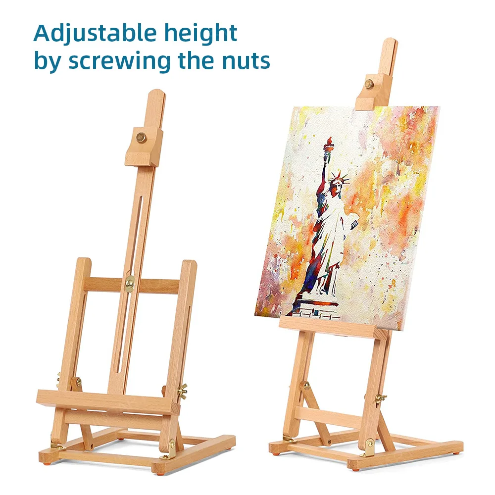 Sinoart Beechwood Table Easel Adjustable 75cm High Tabletop Easel Hold