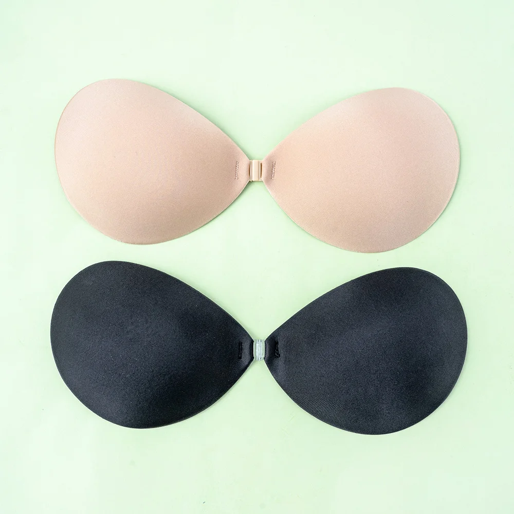 Sexy Women Invisible Push Up Bra Self Adhesive Silicone Bust Front Closure Sticky Bra Backless