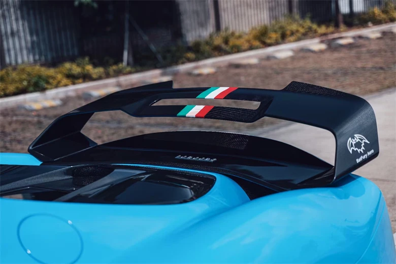 For Ferrari 296 GTB upgrade OEM style Dry Carbon fiber Rear Spoiler ...