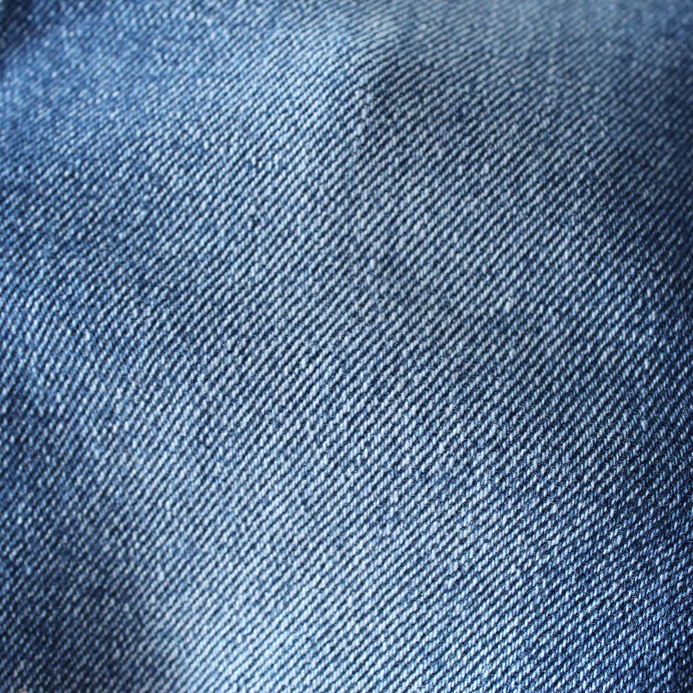 Модные женские Саржевые переработанные текстильные джинсовые ткани