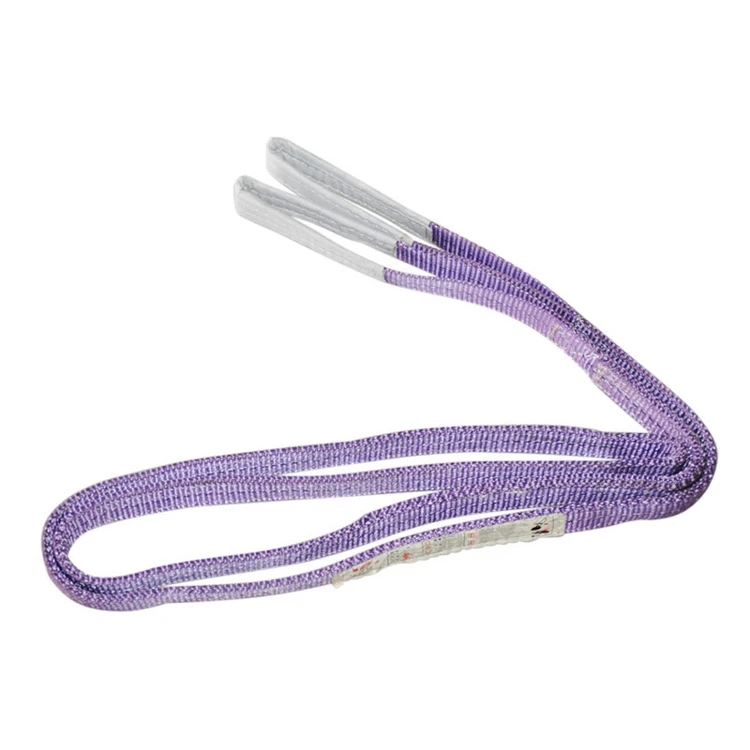 flat webbing sling brown
