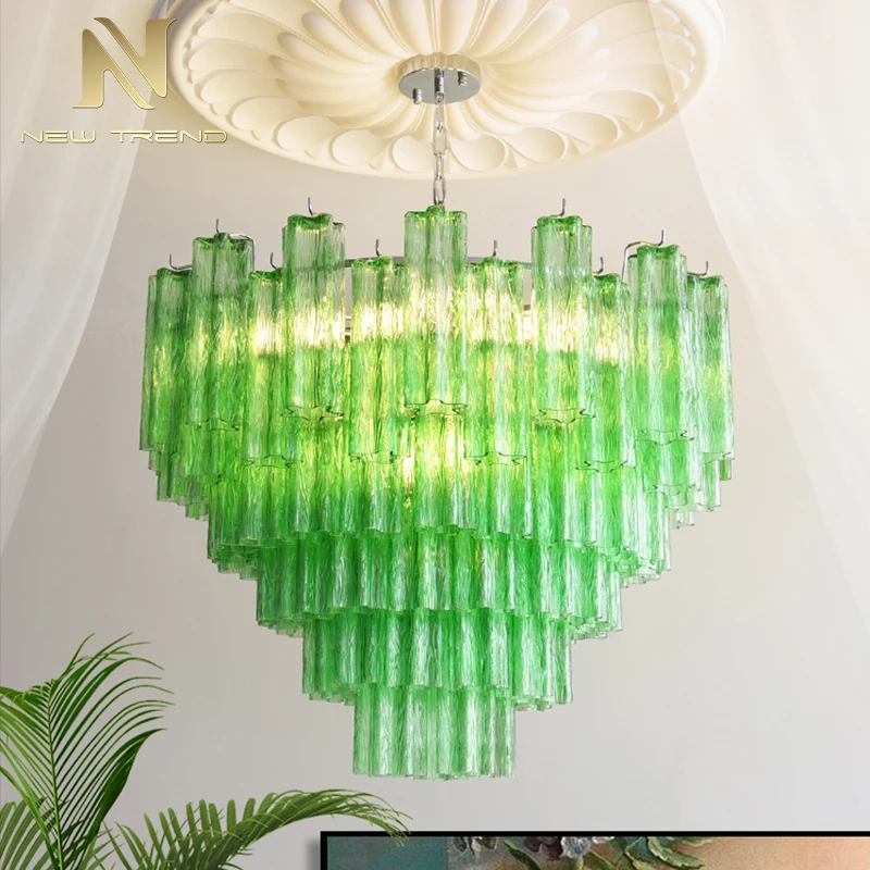 CPL-444 Custom French Vintage Murano Glass Chandelier Glass Suspension Lighting for Hotel Lobby