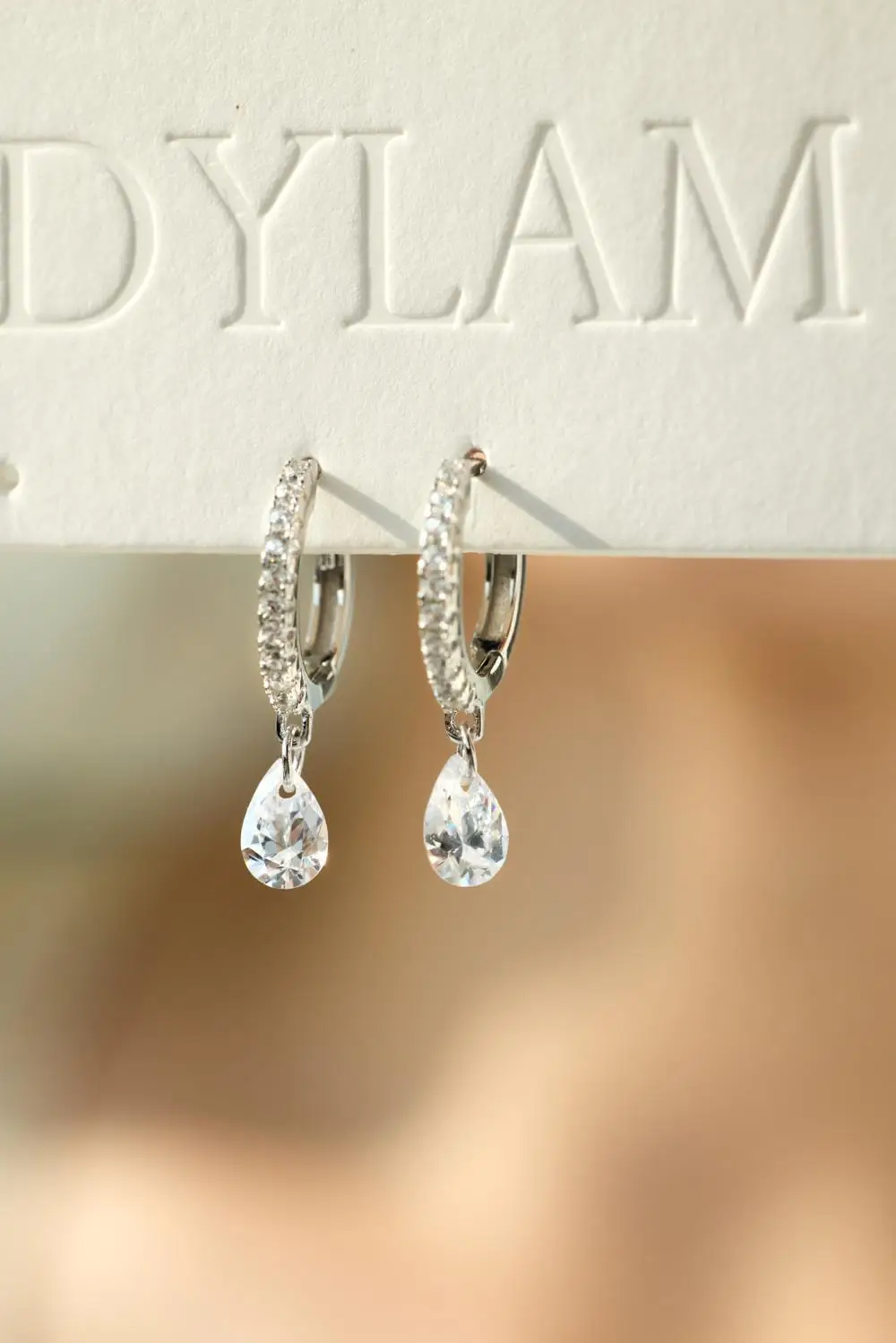 KAKODIY Fashion Drop Zircon Pendant 14K Gold Plated Earrings 925 Sterling Silver Fine Jewelry Earrings detail 4