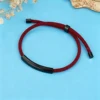 Ciondolo nero + cordoncino rosso scuro