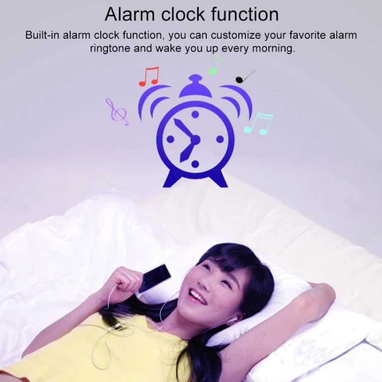 Hot selling TF (Micro SD) Card Slot MP3 Player with LCD Screen Metal Clip Radio Function(Black)