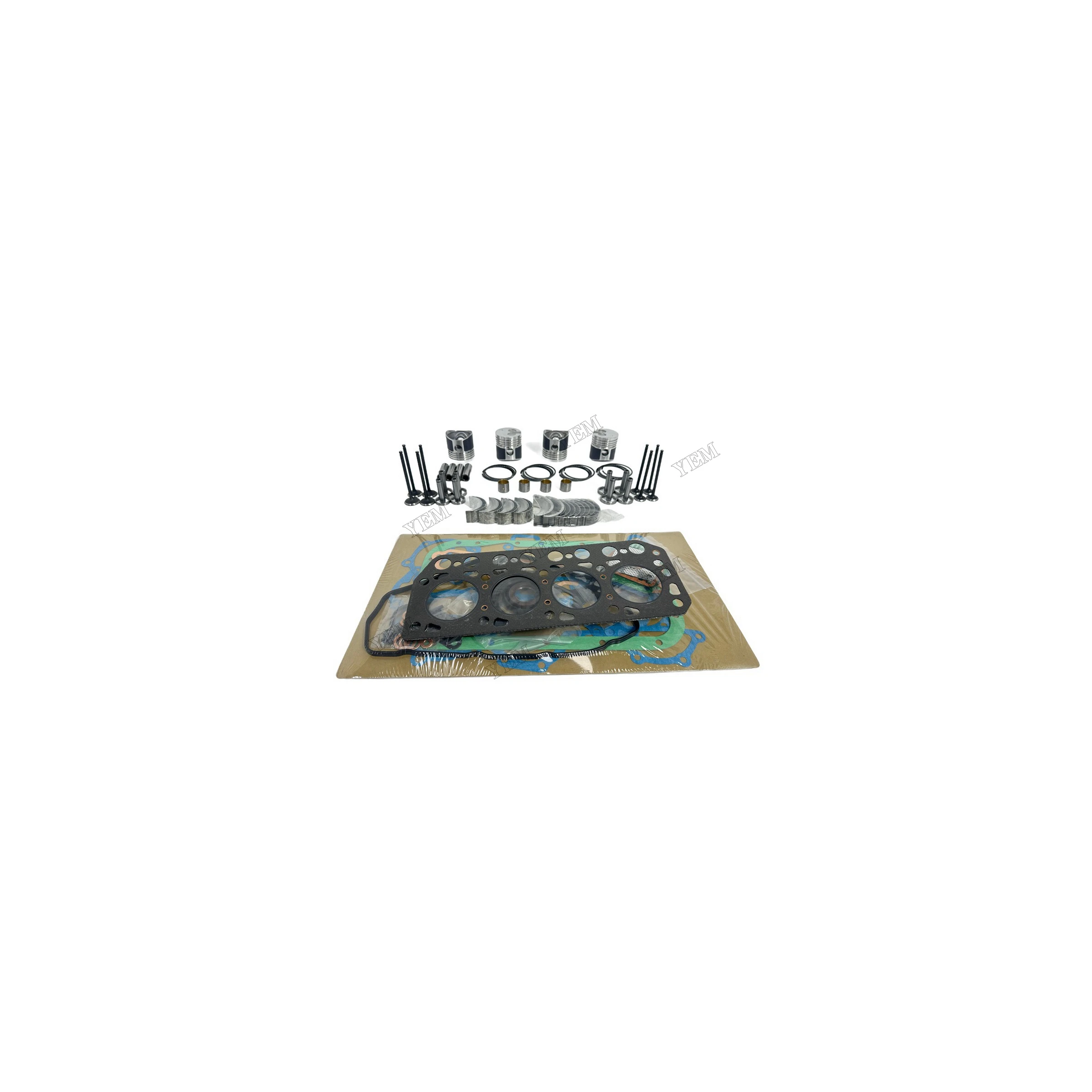 Repair Replacement Rebuild Kit With Cylinder Gasket Kit Piston Rings Bearing Valves Suitable for Mitsubishi K4B Engine Parts