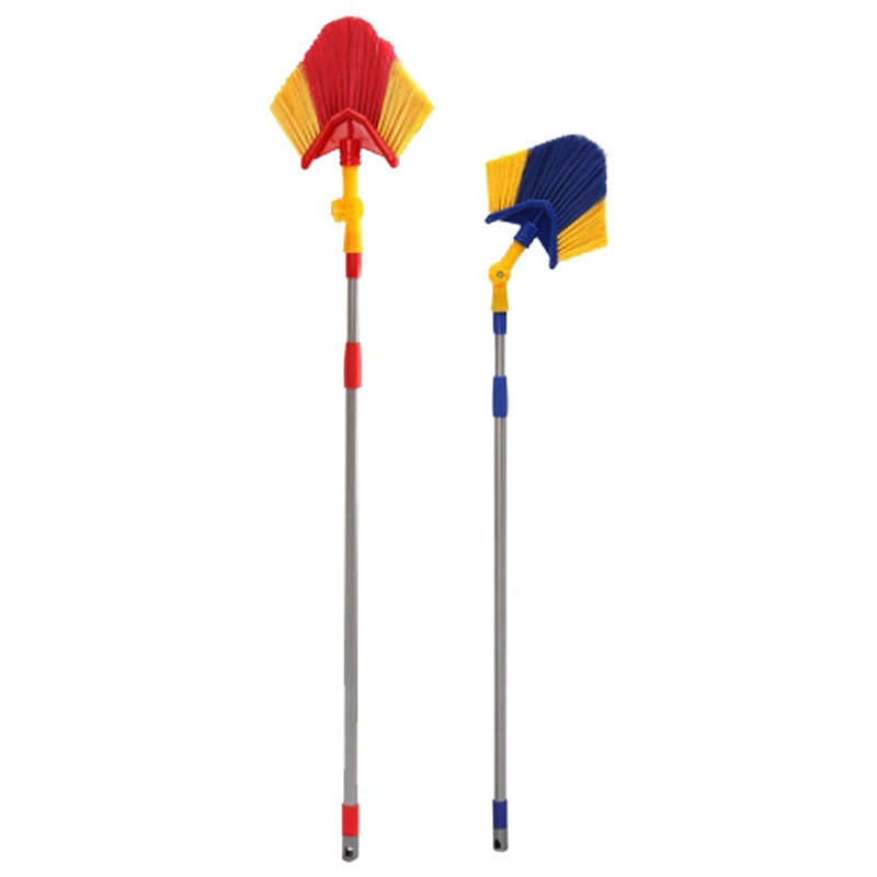 Plastic Ceiling Broom with Telescopic Handle Extension Rod Cleaning Brush