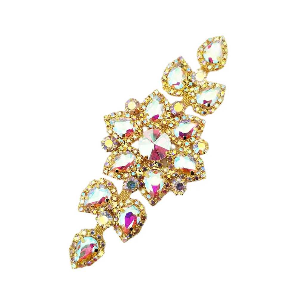 Оптовый горный хрусталь с аппликационной вышивкой жемчугом пояс украшением в виде кристаллов Свадебные украшения Аппликации