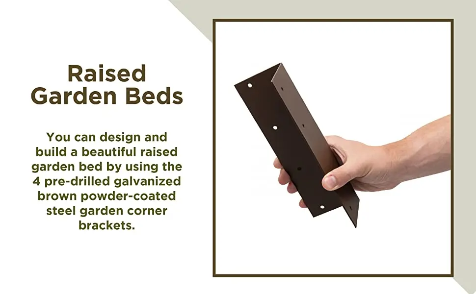 Raised Garden Bed Corner Bracket Tapping Screw Connect Fix Flower Box