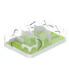 White+green