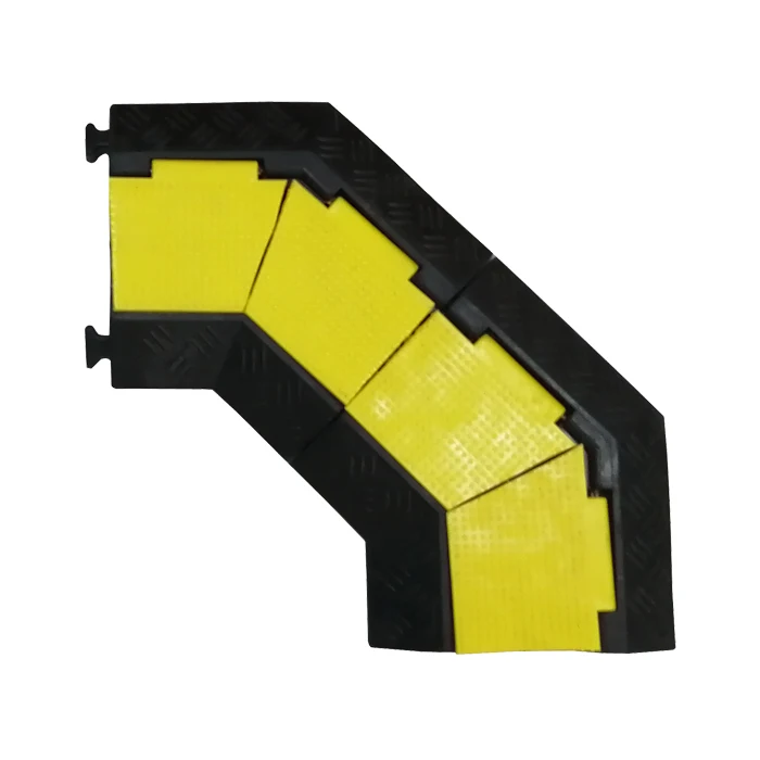 2 Channel Rubber Cable Protector Ramp ,Rubber Cable Cross Defender