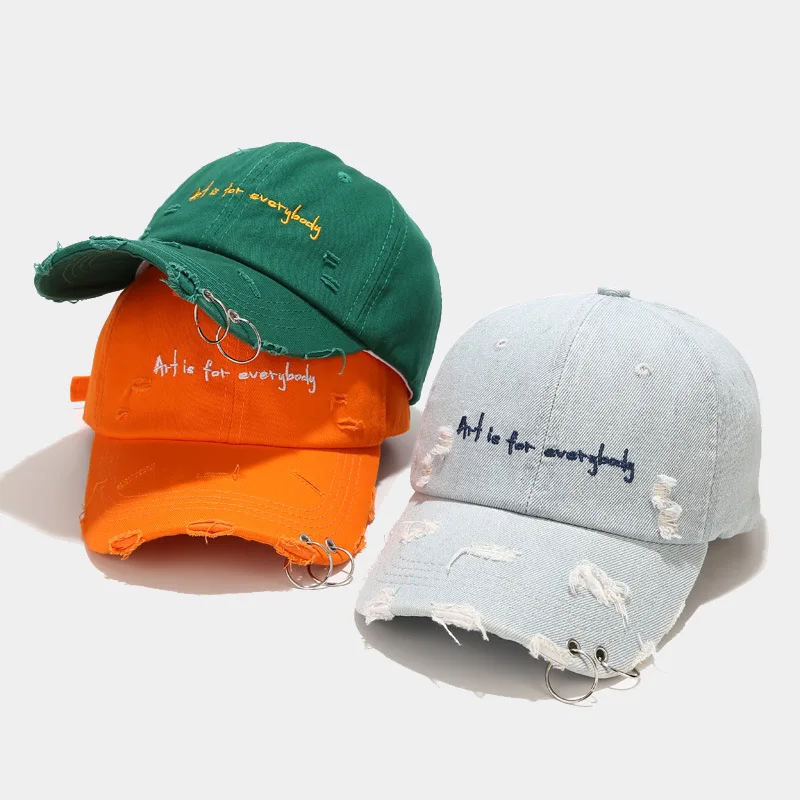 Washed Distressed Dad Hat Custom Baseball Caps Unstructured Gorras ...