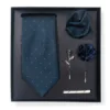 Blu pavone a pois bianchi