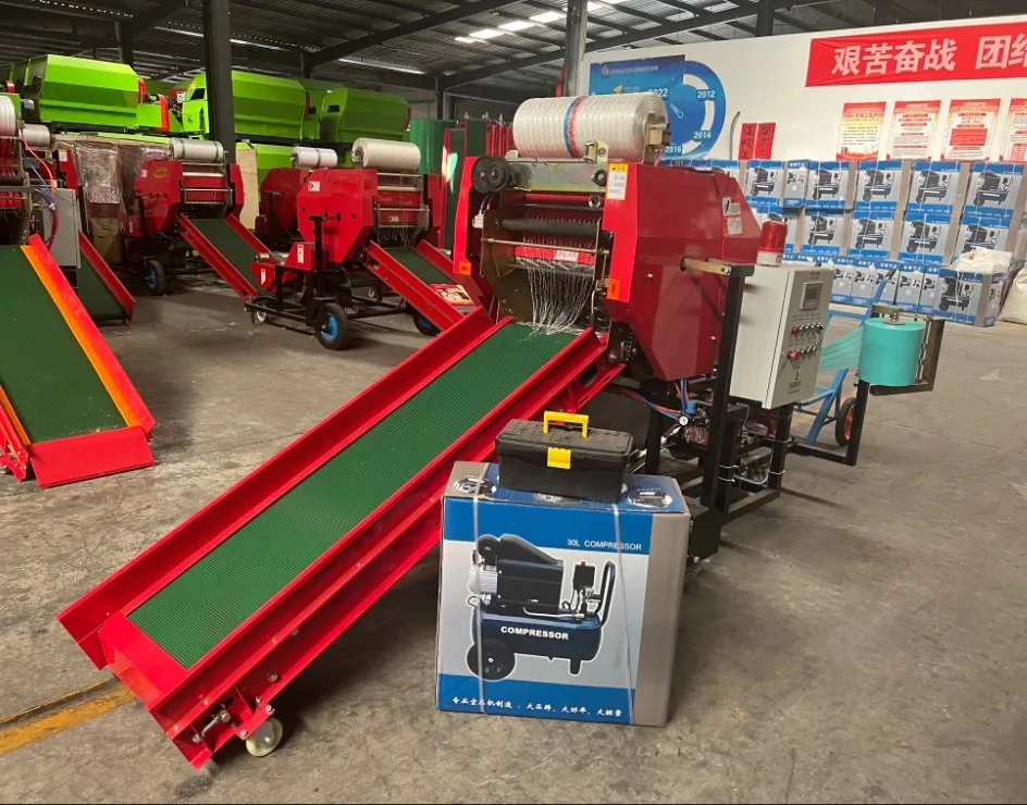 Hay Packing Machine 1 Ton Silage Baler Round Straw Baler Machine