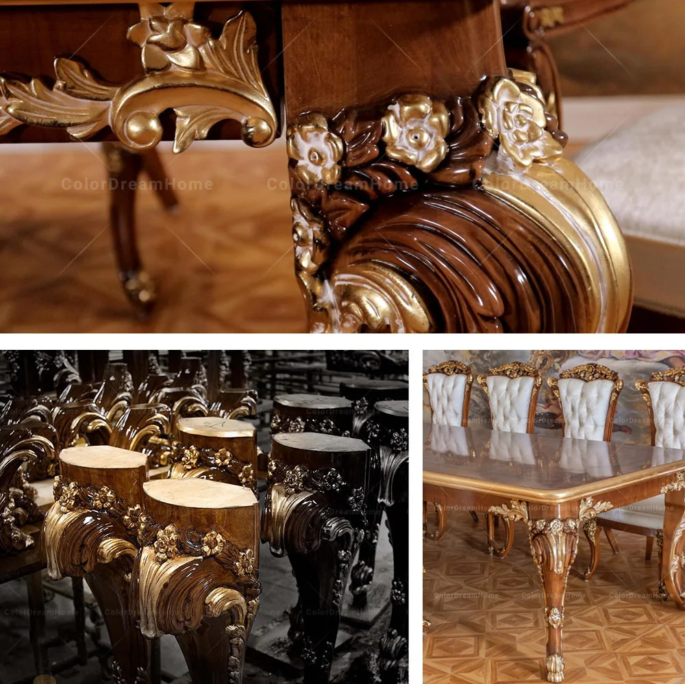 Royal Dining Room Furniture Antique Dining Table And Chairs Set 10