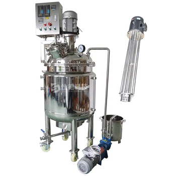 Small Capacity Homogenization Tank Emulsifier With Heat Tank Homogenizer Emulsifier Heating Tank 200 Liters