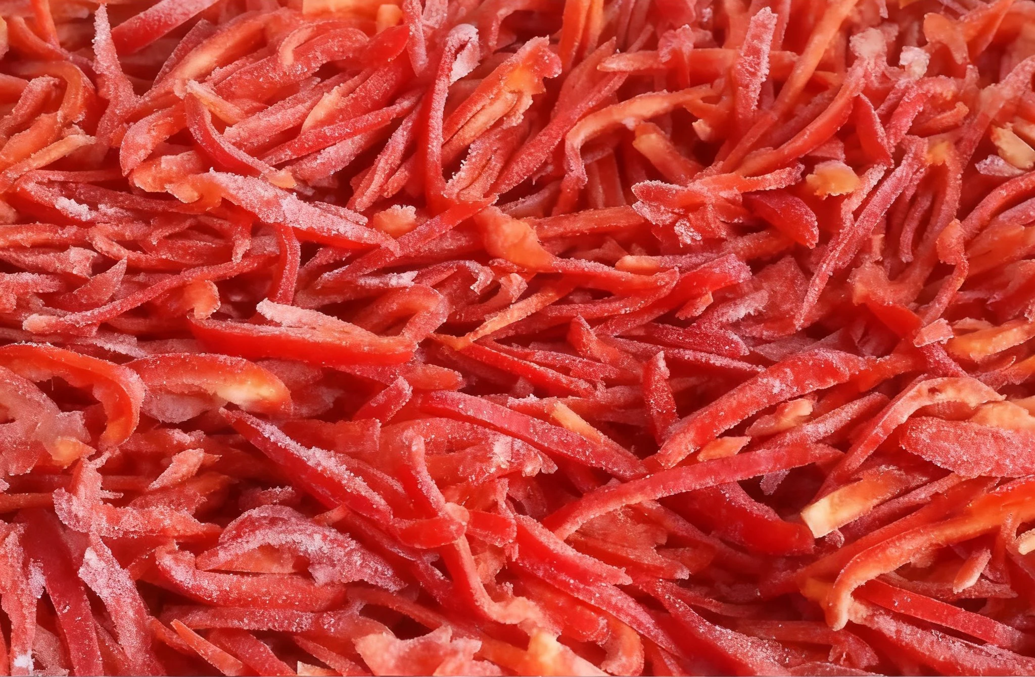 Hot Sale IQF Frozen Red Pepper Slices Bell Pepper Vegetable Chinese Export Price