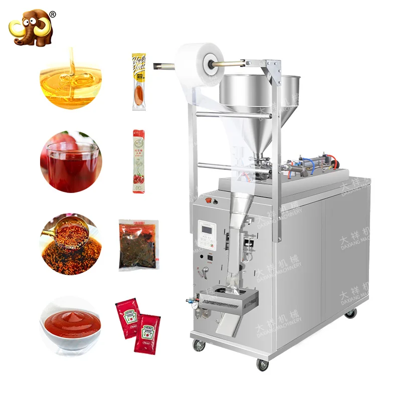 DZD-220JB Multi Function Ketchup Honey Jam Sauce Auto Packaging Machinery Packing Machine