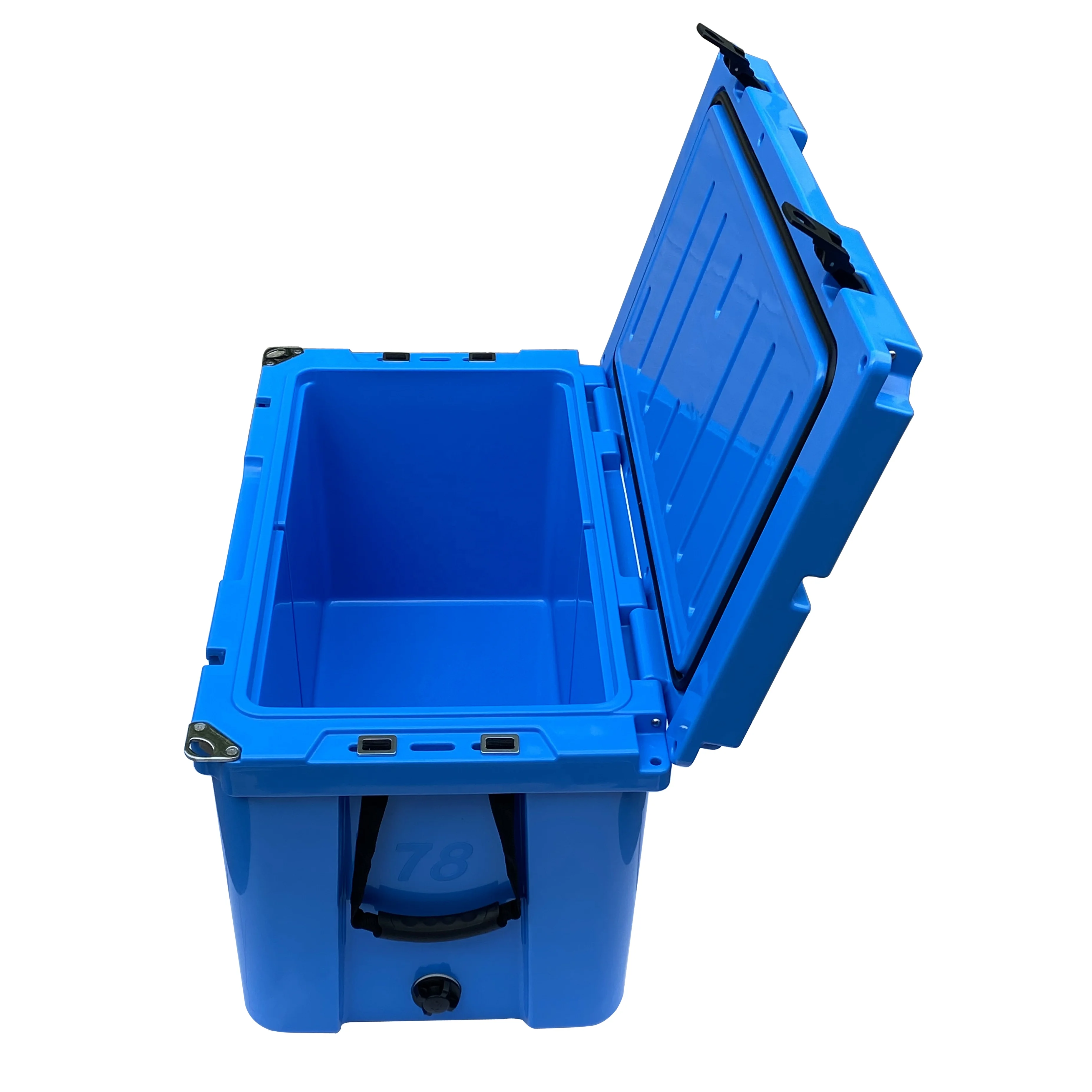 Transport Storage Box 80l White Rotomolded Dry Ice Container Heavy Duty Plastic Food Custom PE Insulated Lunch Box Molded Letter