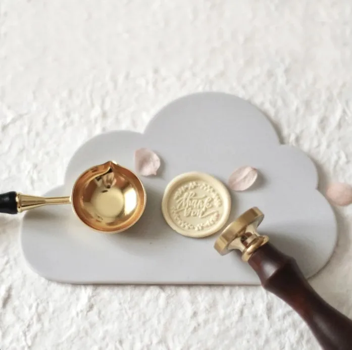 Cloud Wax Sealing Mat Non-Stick Surface Stamp Silicone Pad Tool Pre Made