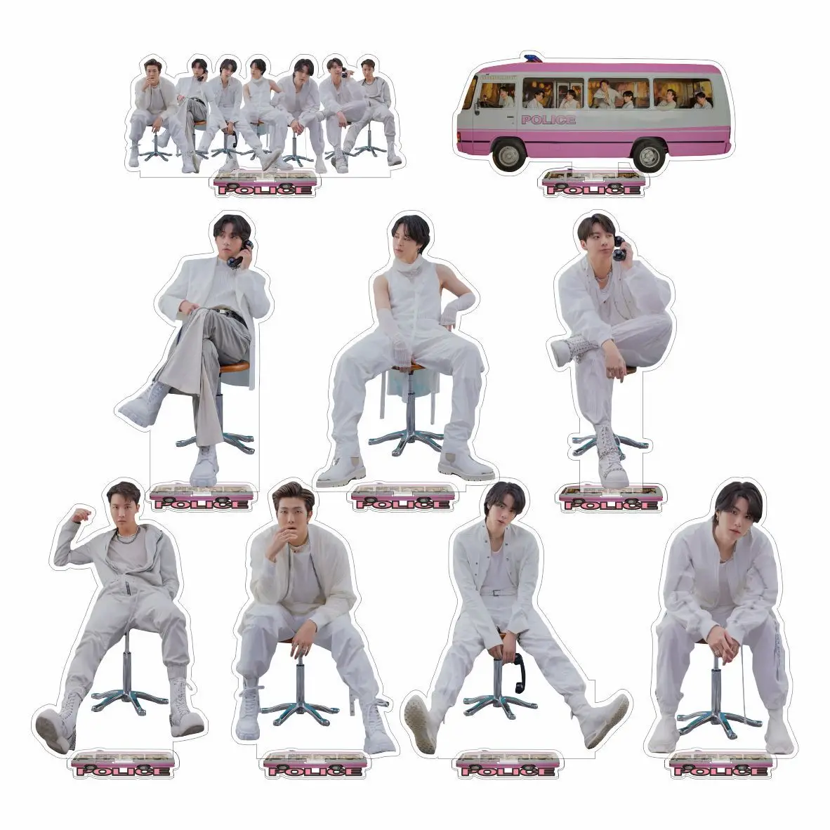 15CM KPOP Jungkook V Jimin Acrylic Standee Suga RM Jin J-Hope
