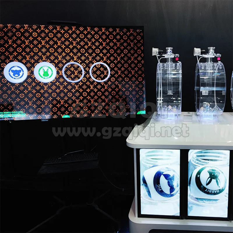 Muilty Cylinder4D Lotto Machine with Screens for Pick 4 Lottery Games constellation Ball