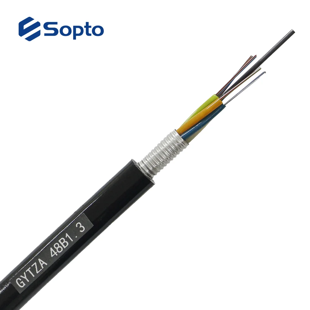 Sopto Fiber Optic Cable Gytza Outdoor G652d Loose Tube Self-supporting ...