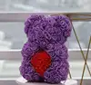 Tipis bear ungu dengan kotak
