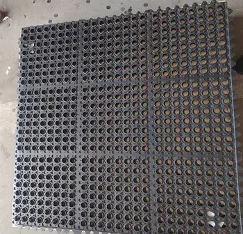 Rubber Matting Industrial Wet Area Commercial Anti Fatigue Mat Drainage holes