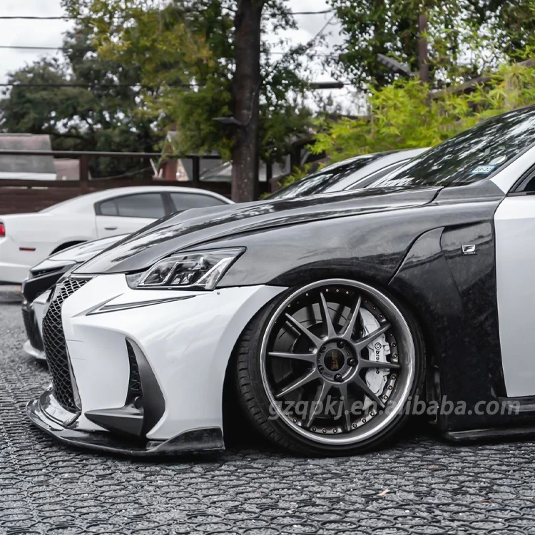 Carbon Fiber Front Fender Side Skirts For 2013 And 2017 Lexus Is300