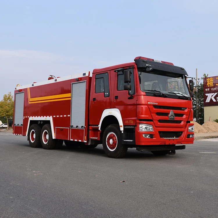 Heavy Duty Sinotruk Howo 6x4 Truck Fire Fighting Tanker High Pressure Pump 0