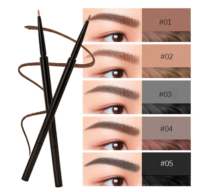Oem Very Fine Eyebrow Pencil Waterproof Eyebrow Enhancers New 5 Color