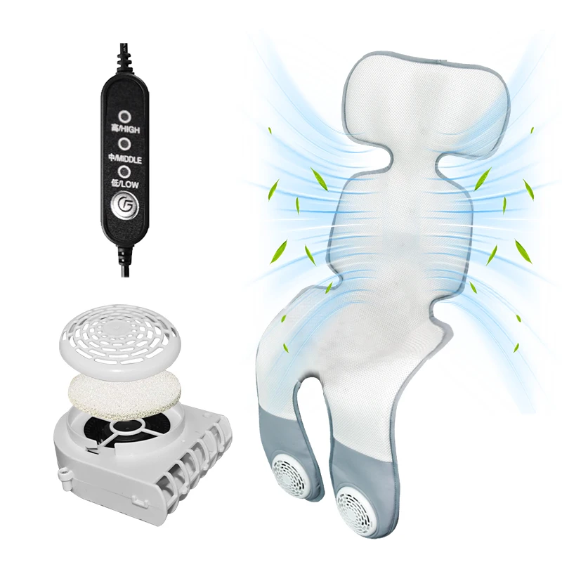 Trending Products 2026 New Arrivals Custom Reusable Hot Selling 2 Fans Cooling Stroller Pad