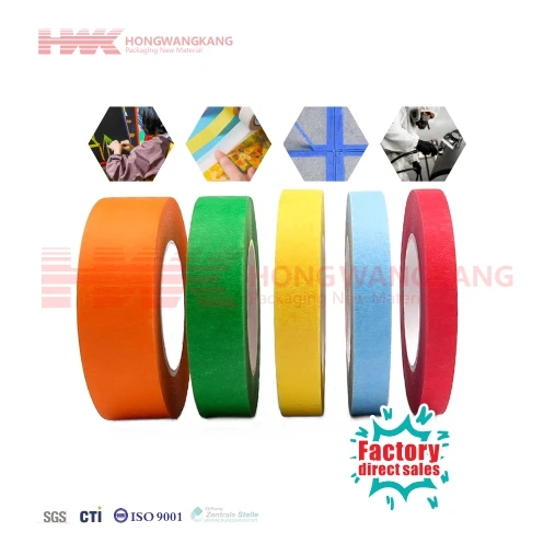 HWK Factory Custom Color Tape Painters Masking Crepe Paper Blue Tape 3m Paint Masking Tape for Painting